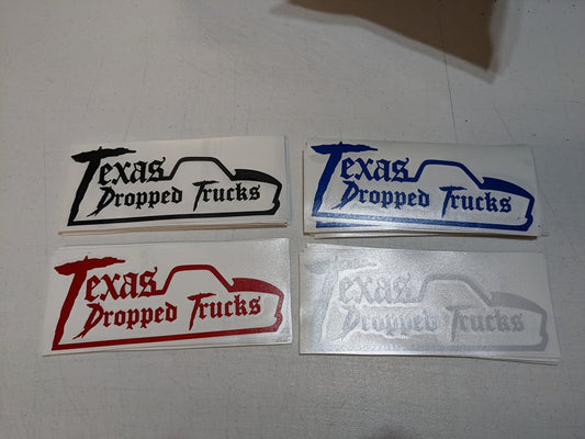 Texas Dropped Trucks (Decals)(reflective)