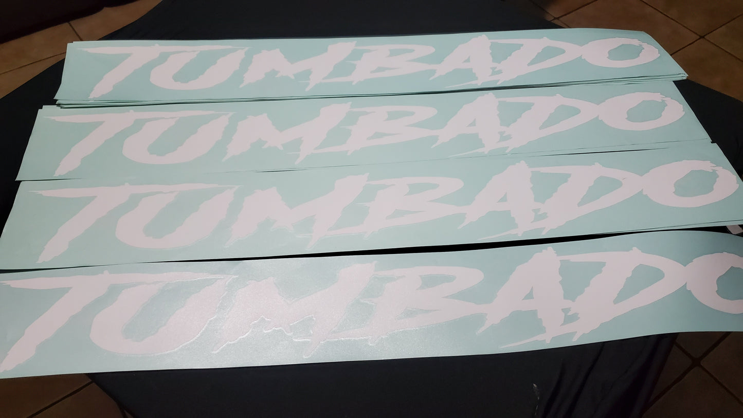 BIG Windshield Decals / STICKERS (TUMBADO) ⬆️ALL COLORS⬆️